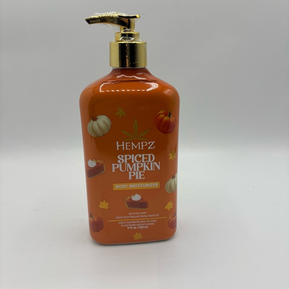 Hempz Spiced Pumpkin Pie Body Moisturizer - Orange & Gold